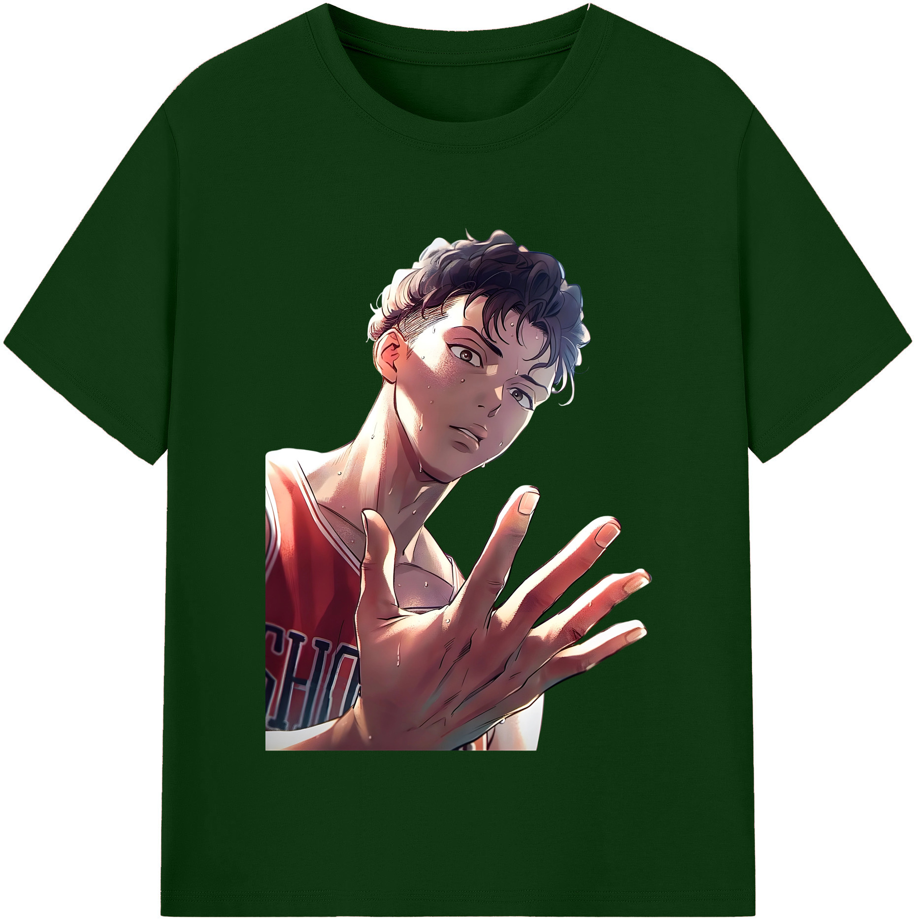 SLAM DUNK／スラムダンク 綿100％半袖Tシャツ（フロントプリント）